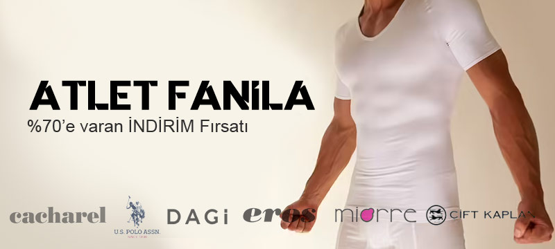 Erkek Fanila Atlet Modellerinde İndirim Fırsatı