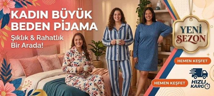 Büyük Beden Kadın pijama takımları