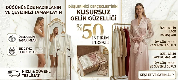 Gelin Çeyiz Saten Takımlar