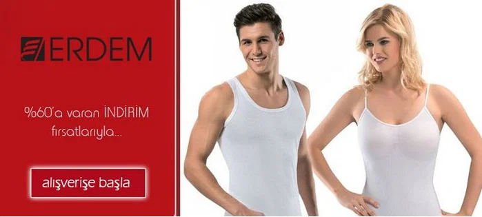 Erdem İç Çamaşırlarında %60 a varan İNDİRİM