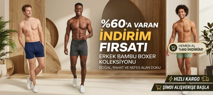 Bambu boxer rahatlığı icigiyimozel.com da!