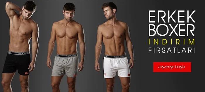 Erkek Boxer Modellerinde Büyük İndirim 