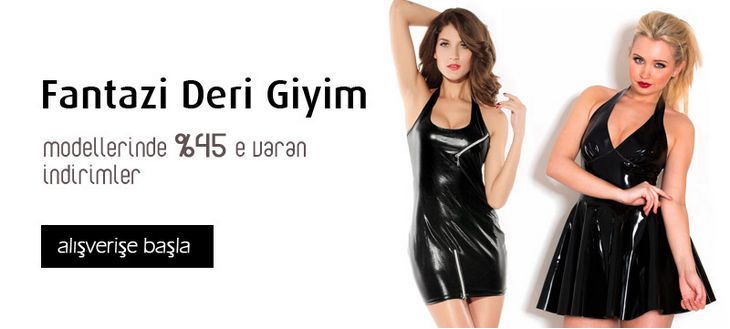 Fantazi Deri Giyim Modelleri