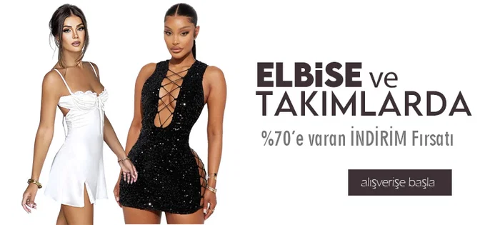 Seksi Elbise be Takımlarda %10 İNDİRİM!