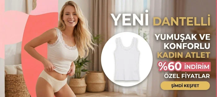 Yeni sezon dantelli kadın atlet indirimleri