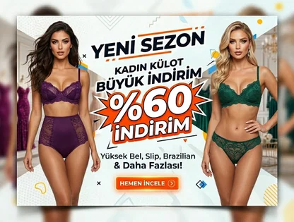 Yeni sezon kadın külot indirimleri
