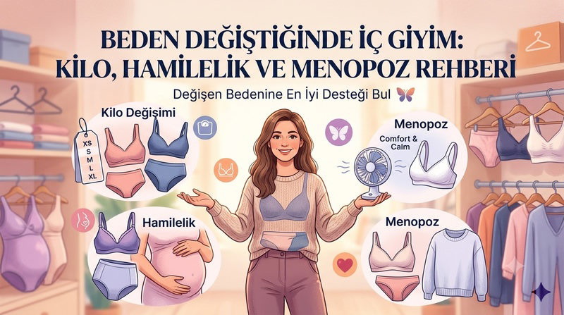 Beden Değiştiğinde İç Giyim: Kilo, Hamilelik ve Menopoz Rehberi