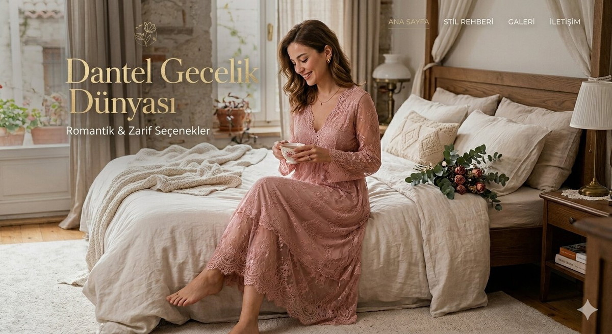 Dantel Gecelik Modelleri: Romantik ve Zarif Seçenekler