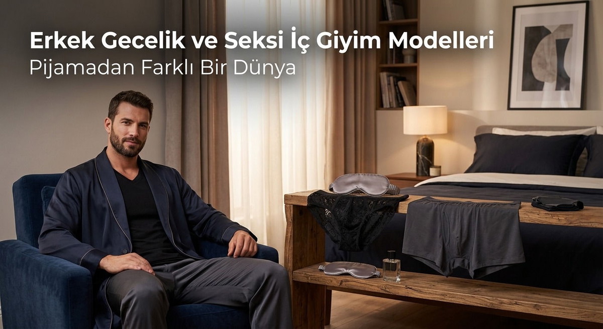 Erkek Gecelik ve Seksi İç Giyim Modelleri: Pijamadan Farklı Bir Dünya