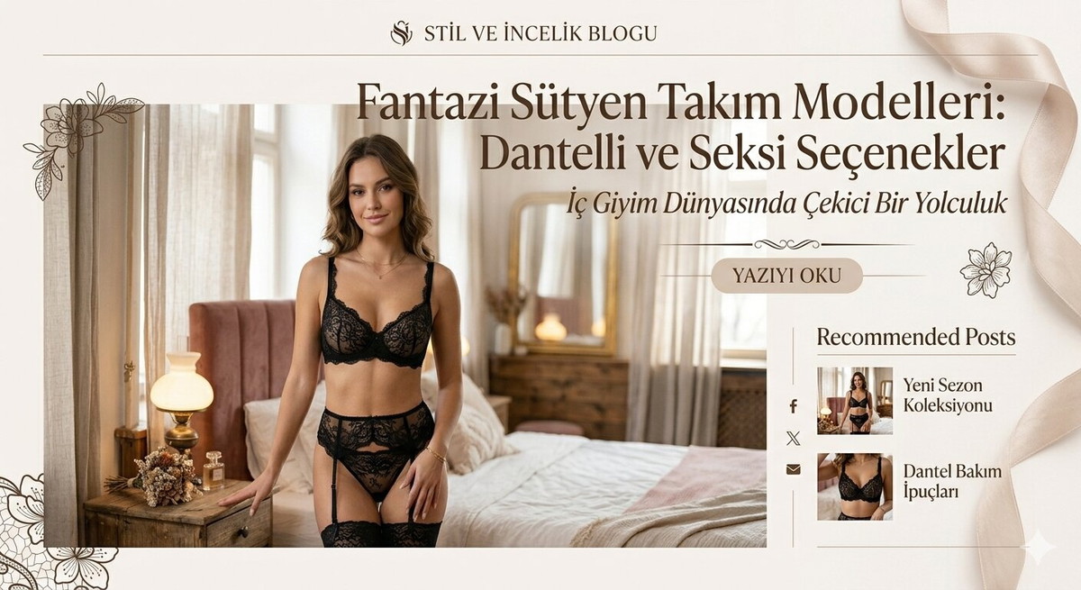 Fantazi Sütyen Takım Modelleri: Dantelli ve Seksi Seçenekler