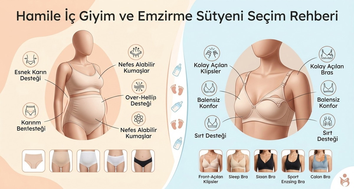 Hamile İç Giyim ve Emzirme Sütyeni Seçim Rehberi