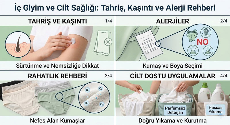 İç Giyim ve Cilt Sağlığı: Tahriş, Kaşıntı ve Alerji Rehberi