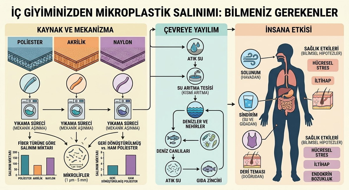 İç Giyiminizden Mikroplastik Salınıyor: Bilmeniz Gerekenler
