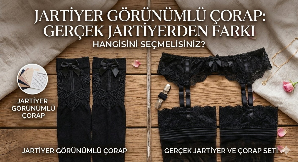 Jartiyer Görünümlü Çorap: Gerçek Jartiyerden Farkı