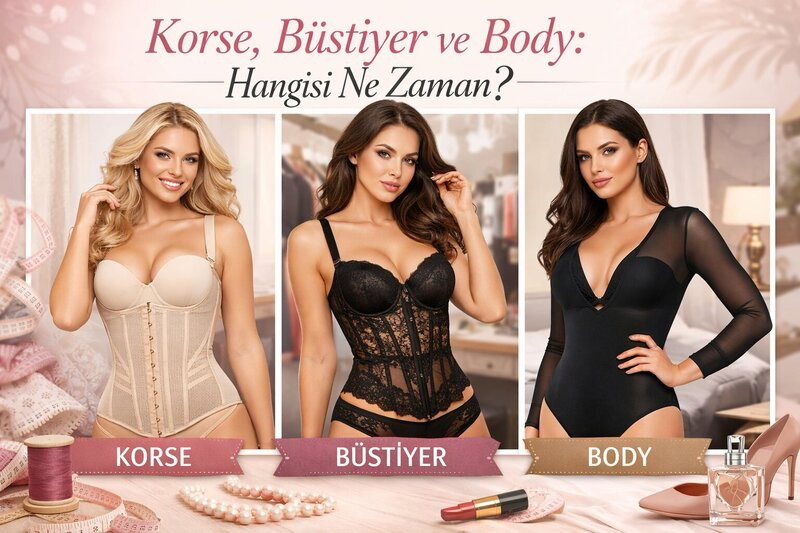 Korse, Büstiyer ve Body: Hangisi Ne Zaman?