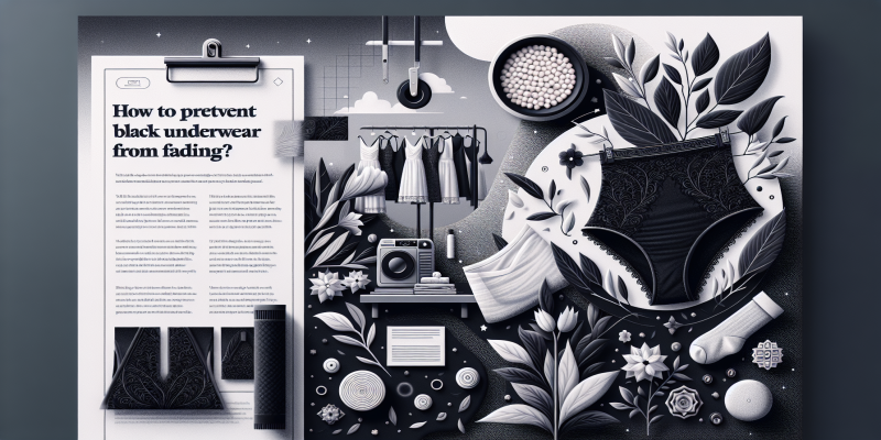 Siyah İç Çamaşırı Solması Nasıl Önlenir?
