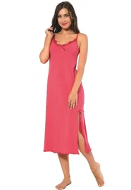 Akbeniz Akbeniz Bayan İp Askılı Uzun Gecelik 902