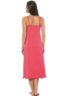 Akbeniz Akbeniz Bayan İp Askılı Uzun Gecelik 902 - Alternatif Görünüm