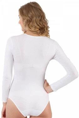 Akbeniz Bayan Kısa Kol Çıtçıtlı Body 244 - Alternatif Görünüm