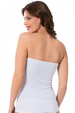 Akbeniz Akbeniz Beyaz Kadın Straples Body 255 - Alternatif Görünüm
