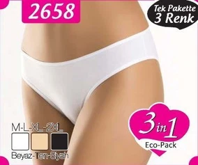 Anıl Anıl Penye Külot 2658 3 lü Paket