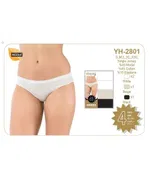 Bayan Elegant Bikini 4 Lü Paket Öztaş YH2801 Beyaz detay görünüm