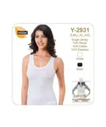 Bayan Elegant Geniş Askılı Atlet Öztaş Y2931 Beyaz detay görünüm