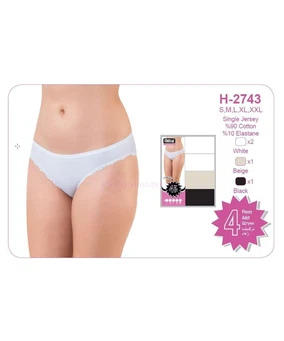 Öztaş Bayan Lycralı Dantelli Bikini Dörtlü Öztaş H2743 - Alternatif Görünüm