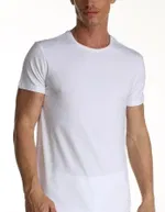 Çift Kaplan Elastanlı T-Shirt 954 Beyaz
