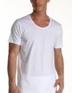 Çift Kaplan Süprem Bisiklet Yaka T-Shirt 953 Beyaz