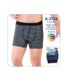 Öztaş Çocuk Çizgili Lycralı Boxer Öztaş A3704 - Alternatif Görünüm