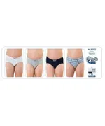 Çocuk Düz ve Çizgili 4 Lü Slip Öztaş H3153 Renkli görsel 5