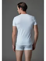 Compact O Yaka T-Shirt 2 li Eros ERS 004 Beyaz detay görünüm