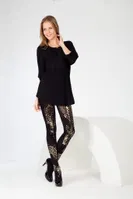 Daymod Alona Bayan Külotlu Çorap D1125006 Siyah Altın görsel 4