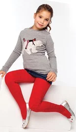 Daymod Daymod Ela Desenli Külotlu Çocuk Çorabı