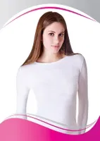Dono Lycra Uzun Kol Beyaz detay görünüm