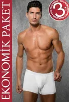 Doreanse 1742 3 Lü Boxer Beyaz farklı açı