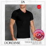 Doreanse Erkek V-Yaka Kısa Kollu V-Neck T-Shirt 2890 Siyah görsel 6