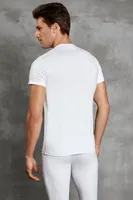 Doreanse Erkek V-Yaka Kısa Kollu V-Neck T-Shirt 2890 Siyah detay görünüm