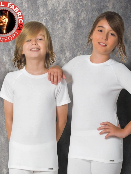 Doreanse Viloft Kısa Kol Unisex Çocuk Termal Üst içlik 225