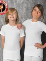 Doreanse Viloft Kısa Kol Unisex Çocuk Termal Üst içlik 225 Ekru