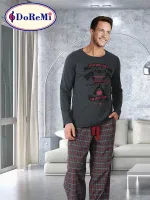 DoReMi Dark Damon Erkek Pijama Takımı Füme