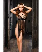 Elawin Püsküllü Baby Doll Takım 5065 Görsel