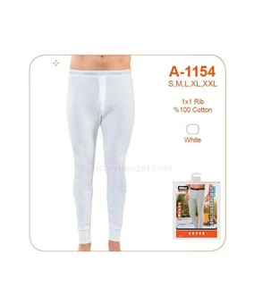 Öztaş Erkek Beyaz Ribana Uzun Don Öztaş A1154 - Alternatif Görünüm