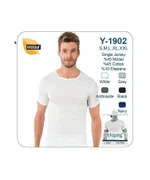 Erkek Elegant O Yaka Öztaş Y1902 Beyaz detay görünüm