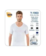 Erkek Elegant V Yaka Öztaş Y1903 Beyaz detay görünüm
