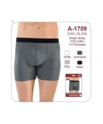 Erkek Lycralı Boxer Öztaş A1709 Gri detay görünüm