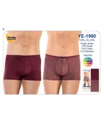 Erkek Modal Boxer Katlama Lastik İkili Paket Öztaş YE1960 Renkli farklı açı