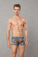 Erkek Modal Pamuk Boxer Patchwork Baskılı Doreanse 1807 Patchwork