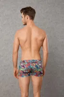 Erkek Modal Pamuk Boxer Patchwork Baskılı Doreanse 1807 Patchwork detay görünüm